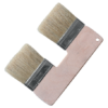 This brush has the advantage of symmetrical painting and is suitable for acrylic, plastic, and oil paints.